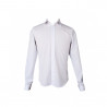 Chemise blanche à poignets mousquetaires